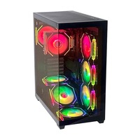 Boîtiers et tours d'ordinateur PC les plus populaires Pcooling, boîtier de jeu PC ATX/M-ATX/Mini-ITX avec fenêtre latérale en verre trempé