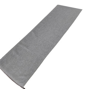 DZQN051-LOW MOQ 13 pollici * 108 pollici poliestere lino solido <span class=keywords><strong>grigio</strong></span> <span class=keywords><strong>RUNNER</strong></span> da tavolo - Product Image 3