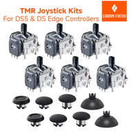 2/8 PIÈCES CHARM FOCUS TMR Joystick Électromagnétique, Compatible avec la Manette PS5/PS5 Edge, Remplacement Anti-Dérive, Simulation de Doigt