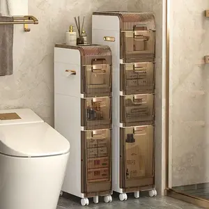 浴室厨房储物柜窄高橱柜收纳器防水转角搁板卫生纸储物浴室收纳器