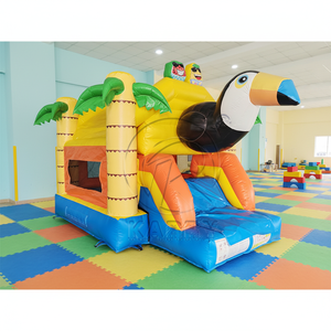 Château gonflable commercial en PVC pour la location, motif animaux de la savane, idéal pour les fêtes d'anniversaire - Product Image 5