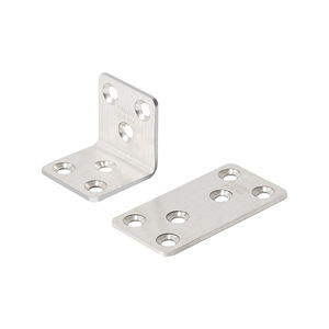 Support d'angle en acier inoxydable 304 en forme de L, épaisseur 2 mm, avec trous pour vis, pour fixation de meubles - Product Image 2
