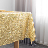 Nappe de table en sequins de luxe, taille personnalisée, ronde, rectangulaire, paillettes scintillantes, décoration pour fête et événement