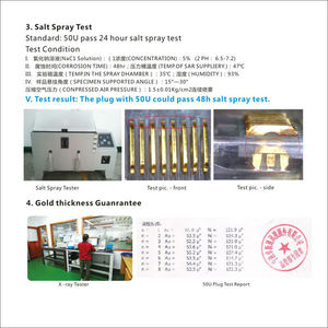 ตัวเชื่อมต่อ Cat6a 8P8C RJ45 exw พร้อม3,15ชุบทอง6A แมว50U ป้องกัน Rj45ผ่านตัวเชื่อมต่อ6A แมว - Product Image 4