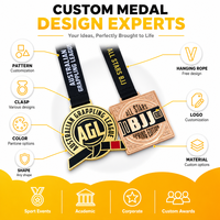 Médaille personnalisée en émail souple pour course 5K, en alliage de zinc, pour sport, randonnée, course à pied, marathon, avec breloques détachables et ruban