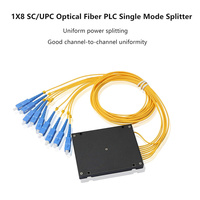 Splitter Serat Optik PLC 1X2, 1x4, 1x8, 1x16 dengan Konektor SC/APC UPC