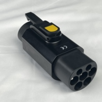 Adaptor pengisi daya kendaraan listrik, adaptor pengisian daya T EV kendaraan elektrik tipe 2 ke tipe 1