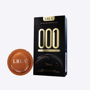 Preservativi Ultra Sottili in Lattice Naturale, Lubrificati con Acido Ialuronico Idrosolubile, 10 Pezzi/<span class=keywords><strong>Scatola</strong></span> per Protezione Intima Maschile - Product Image 1
