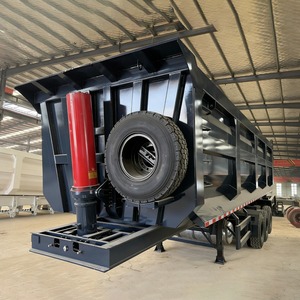 Semi-remorque benne basculante grande capacité <span class=keywords><strong>100</strong></span> tonnes 44 mètres cubes 3 4 6 essieux pour projets de transport lourd - Product Image 5