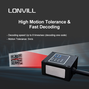 LONVILL Hoge Snelheid 1D 2D DM Code Scanner Modbus TCP IP Modbus RTU Webgebaseerde Vaste Montage Industriële Barcodelezer - Product Image 2