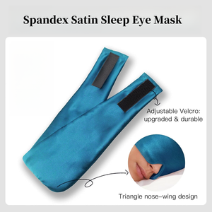 Sang Trọng Lớn Bán Nhiều Cổ Phiếu Màu Sắc Mềm Mại Thoáng Khí Spandex Satin Chất Liệu Kích Thước Lớn Mặt Nạ Ngủ Phù Hợp Tất Cả Các Người Đứng Đầu Có Thể Điều Chỉnh - Product Image 2