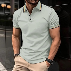 Polo de golf pour homme, coupe ajustée, séchage rapide, manches courtes, performance, évacuation de l'humidité, t-shirt de tennis - Product Image 6