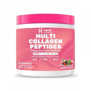 Poudre de collagène isolée de poisson et de bœuf multi-saveurs en gros OEM/ODM sous marque privée pour la peau - Product Image 1