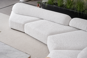 Juego de Sofás Rock Set Cloud Soft para Tela Bouclé, Diseño Moderno en Forma de L para Decoración de Sala de Estar de Apartamento - Product Image 3