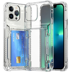 Nouvel étui portefeuille antichoc en TPU+PC avec fente pour cartes à <span class=keywords><strong>clapet</strong></span> pour 17 <span class=keywords><strong>Pro</strong></span>, design personnalisé anti-chute - Product Image 1