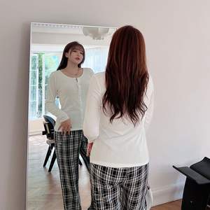 Cárdigan de Punto de Algodón Acanalado de Color Sólido para Mujer, Talla Grande, Marca Naco, Transpirable, Informal, Estilo Simple y Moderno - Product Image 4