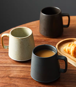 Vendita calda glassa maculata <span class=keywords><strong>vintage</strong></span> ogni giorno usato latte personalizzato tazza di <span class=keywords><strong>caffè</strong></span> in ceramica <span class=keywords><strong>set</strong></span> di tazze da tè con piatto di bambù - Product Image 3