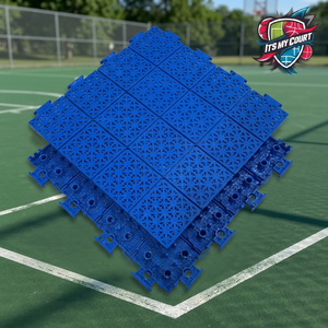 AquaGrid Blue Interlocking PP <b>Tiles</b> – Premium Snap-Together <b>Plastic</b> Flooring Solution for Sports & Recreation Areas - Product Image 2