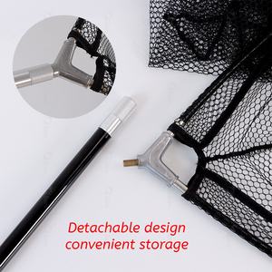 Tolure 1.8m noir grand poids léger à haute teneur en <span class=keywords><strong>carbone</strong></span> vert Olive pêche épuisette pêche <span class=keywords><strong>carpe</strong></span> filet de pêche - Product Image 3