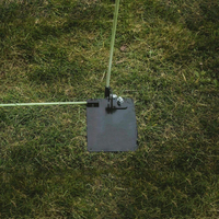 Support de bâton d'alignement de golf en métal avec plaque de base, outil d'entraînement réglable pour l'analyse de la trajectoire du swing, logo personnalisé, vente en gros
