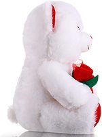 Ours en peluche en peluche 60 cm, mignons animaux en peluche, cœur rouge, jouet doux pour la saint-valentin, mariage, anniversaire