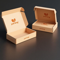 Boîtes d'expédition postales en carton ondulé recyclables à faible MOQ, personnalisables avec logo, roses, pour emballage cadeau, chaussures, vêtements, pour petites entreprises