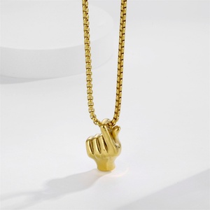 Collar con Colgante de Corazón Romántico Personalizado con la Frase 'Te Amo', Cadena de Acero Inoxidable Chapada en Oro, Grabado, Regalo de Joyería para Aniversario - Product Image 6