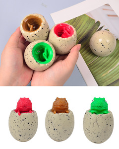 Nouveauté : Jouet œuf <span class=keywords><strong>de</strong></span> dinosaure à presser, tasse dinosaure, balle <span class=keywords><strong>de</strong></span> décompression amusante pour enfants, œuf en caoutchouc souple à décompresser. En stock, Vente en gros. - Product Image 6