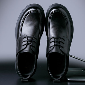 Nouvelles chaussures en cuir pour hommes, décontractées et habillées, à bout rond, extra-larges, en cuir de vachette de qualité supérieure - Product Image 3
