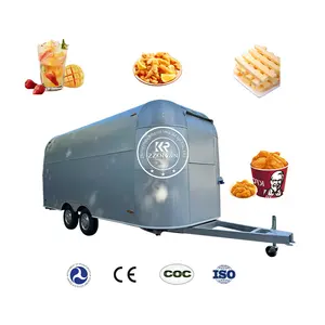 2024 Get Good Condition Food Trailer Truck Restaurant Food Van Catering Truck Mobile Food Trailer For Sale