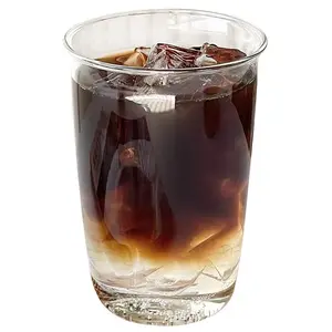 Verres à café glacés Offre Spéciale gobelet à bière pour whisky Soda thé jus cadeau avec paille classique peut gobelet verres à boire
