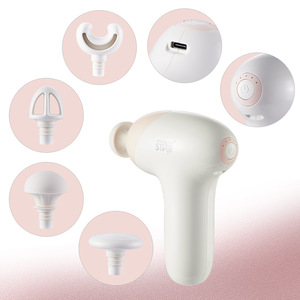 Pistolet de massage portable Winning Star ST-6401, 7 niveaux de vitesse, rechargeable par USB, blanc - Product Image 2