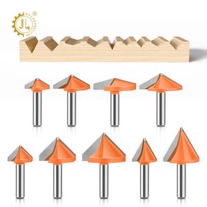 Fraise à rainurer en V à pointes en carbure 120 °   Embouts en V à 90 degrés 150 °   Fraise à rainurer en V de précision 3D en carbure monobloc de 8 mm pour le <span class=keywords><strong>bois</strong></span> - Product Image 5