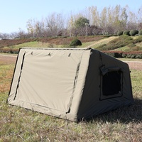 Carpa de Camping Inflable Resistente al Viento para las 4 Estaciones, con Piso Extraíble para Glamping Invernal, Espacio Amplio para Festivales