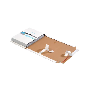 DREI V Excellent Quality Self-Adhesive Closure Multiwell 54 Professional Strong Hard Corrugated Cardboard <b>Book</b> Wrap <b>Box</b> - Product Image 1