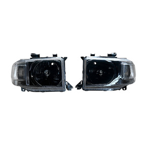Faros delanteros modificados con fondo negro, compatibles con SUVs Toyota serie LC7, FJ78/71/76, modelos 2007-2023. - Product Image 4