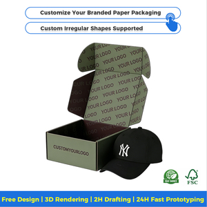 กล่องใ<span class=keywords><strong>ส</strong></span>่หมวกสุดหรูขนาดใหญ่พิเศษพร้อมฝาปิด กล่องใ<span class=keywords><strong>ส</strong></span>่หมวกสไตล์ตะวันตก ขายส่ง 50 ชิ้น ทำจากวัสดุรีไซเคิล - Product Image 3