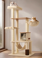 Arbre à chat Cloud Cat Classic en bois, design moderne inspiré de la nature, durable pour chats et chiens, utilisation saisonnière, emballé dans un carton