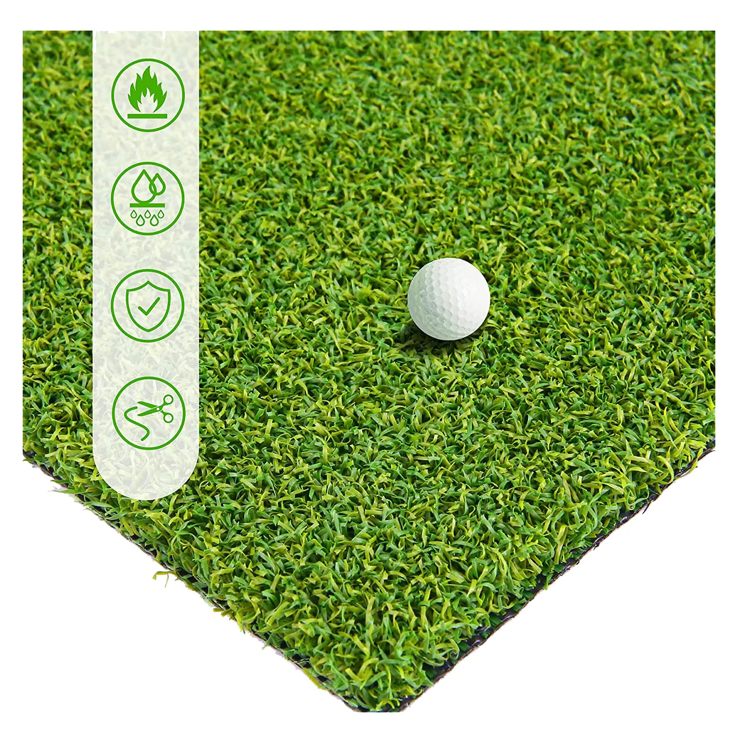 Großhandel 10mm Pp Golf Kunstrasen Kurzes Gras Golf Putting Green Turf 8mm Foam Backed Nylon Kunstrasen Golf