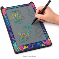 Tablette de dessin LCD 8,5 pouces avec couleurs personnalisables et cartes d'art interchangeables pour l'apprentissage des tout-petits