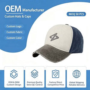 Retro Washed Distressed Workwear Peaked Solid Color Soft Top Baseball Cap Sun <b>Hat</b> - Product Image 1