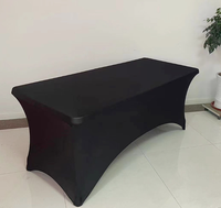 Tuoye Stretch Table Couvre Lavable Table Couverture Spandex Nappe Table Protecteur Pour La Fête De Mariage