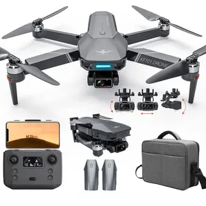 KF101 Drone GPS Drone 4K 5G Wifi Brushless Profesional 8K HD EIS Kamera Anti-Shake 3-Axis Gimbal RC Foldable Mainan Kf 101 Drone