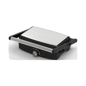 Griglia elettrica Panini Grill in acciaio inossidabile a 4 fette aperta a 180 gradi - Product Image 1