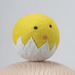 RWS sertifikalı lavanta kokulu yün kurutma topları, özel boyut civciv şekli, 100% organik NZ yün - Product Image 2