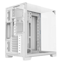 Gabinete de PC para Juegos Ruix O11Vision-White, Compatible con ATX BTF, Vista Completa Lateral y Superior, Cristal Templado