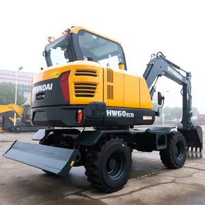 Machines de construction 6ton nouvelle mini pelle sur pneus HW60ECO - Product Image 3