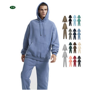 Conjunto de Sudadera con capucha de dos piezas personalizado de invierno 2023 para hombres Fitness <span class=keywords><strong>Joggers</strong></span> pantalones sudaderas con capucha <span class=keywords><strong>y</strong></span> pantalones de chándal - Product Image 1