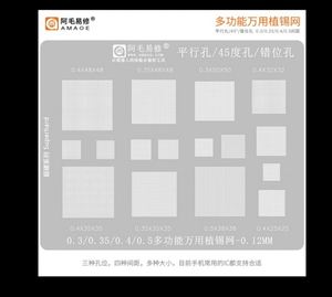 Amaoe mt8781 <span class=keywords><strong>BGA</strong></span> <span class=keywords><strong>reballing</strong></span> <span class=keywords><strong>Stencil</strong></span> cho Helio G99 MT 8781 CPU lưới thép IC thiếc trồng lưới thép <span class=keywords><strong>Chip</strong></span> Hàn mẫu - Product Image 5