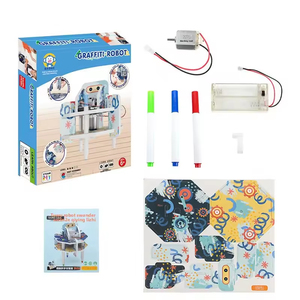 Kit Robot per Disegno EPT DIY, Robot Motorizzato per Schizzi con Pennarelli Colorati, <span class=keywords><strong>Giocattolo</strong></span> Educativo STEAM per Arte e Scienza, Età 6+ - Product Image 2